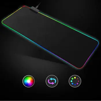 RGB Luminous Gaming Mouse Pad Colorful Oversized Glowing 7 Colors LED Light Extended Illuminated Keyboard Non-slip Blanket Mat
RGB Luminous Gaming Mouse Pad Colorful Oversized Glowing 7 Colors LED Light Extended Illuminated Keyboard Non-slip Blanket Mat