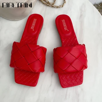 RIBETRINI Fashion Female Square Toe Slip On Low Heel Shoes Summer Outdoor Women Slippers Brand Dropshipping Slippers
RIBETRINI Fashion Female Square Toe Slip On Low Heel Shoes Summer Outdoor Women Slippers Brand Dropshipping Slippers