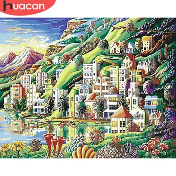 HUACAN Pictures By Numbers Small Town Scenery DIY Oil Painting By Numbers Landscape Kits Home Decor Drawing Canvas HandPainted
HUACAN Pictures By Numbers Small Town Scenery DIY Oil Painting By Numbers Landscape Kits Home Decor Drawing Canvas HandPainted