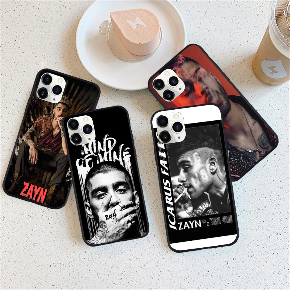 

Zayn Malik One Direction black TPU Case phone For iphone 11 SE X 7 XS XR XSMA 11Pro 11ProMax cartoon Cover