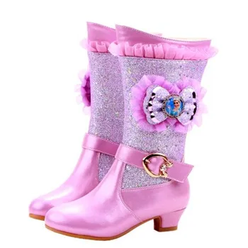 Disney Children's Frozen Elsa Princess Sequins Warm Cotton Shoes High Heel Snow Boots Cotton Boots Bow
Disney Children's Frozen Elsa Princess Sequins Warm Cotton Shoes High Heel Snow Boots Cotton Boots Bow