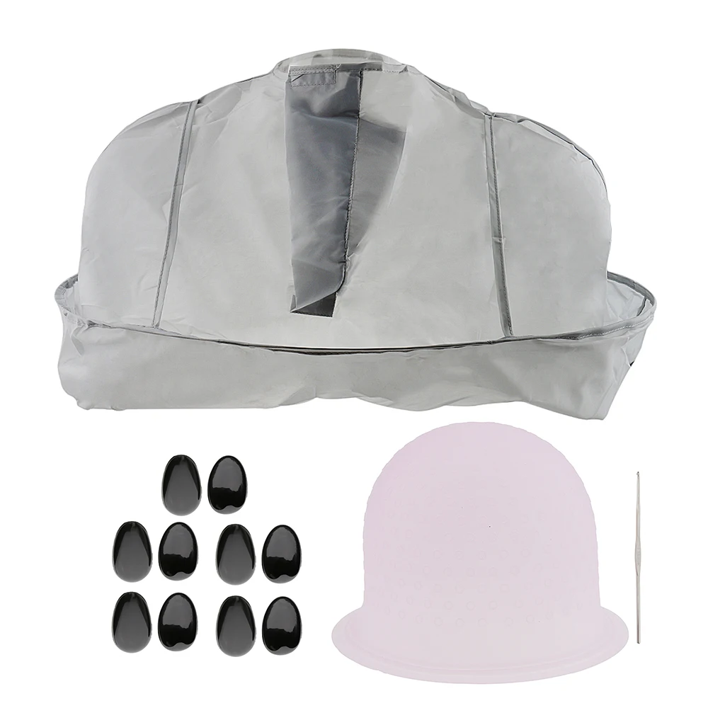 1Pcs Salon Haircutting Cape + 1Pcs Hair Dyeing Cap + 1Pcs Coloring Hook + 10Pcs Hair Perming Highlighting Black Ear Cover 1Pcs Salon Haircutting Cape + 1Pcs Hair Dyeing Cap + 1Pcs Coloring Hook + 10Pcs Hair Perming Highlighting Black Ear Cover