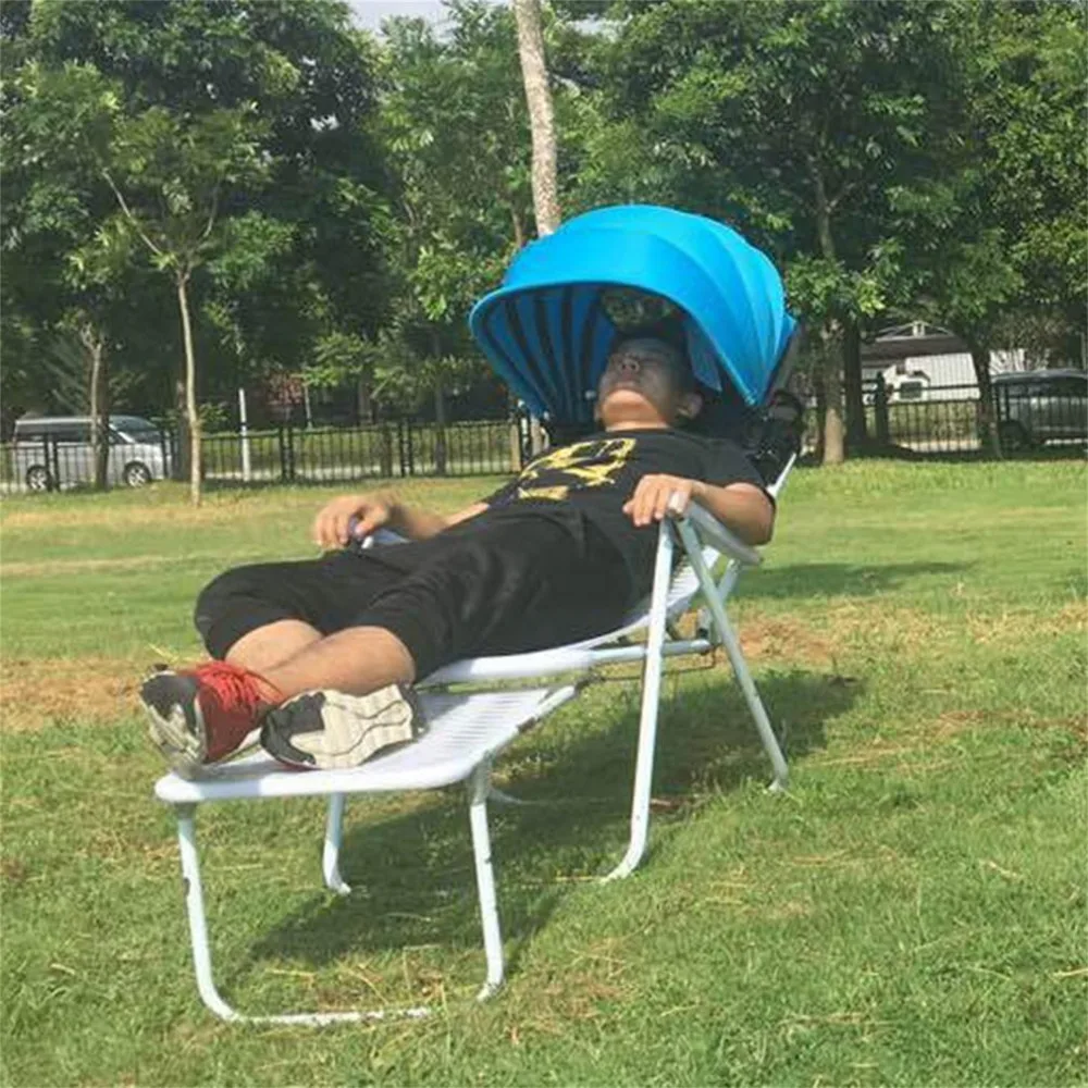 Easy Pop Up Beach Tent Sun Shelter Tent Sun Shade Sunshade Waterproof Polyester Anti-ultraviolet Radiation Mini Fan free shippin