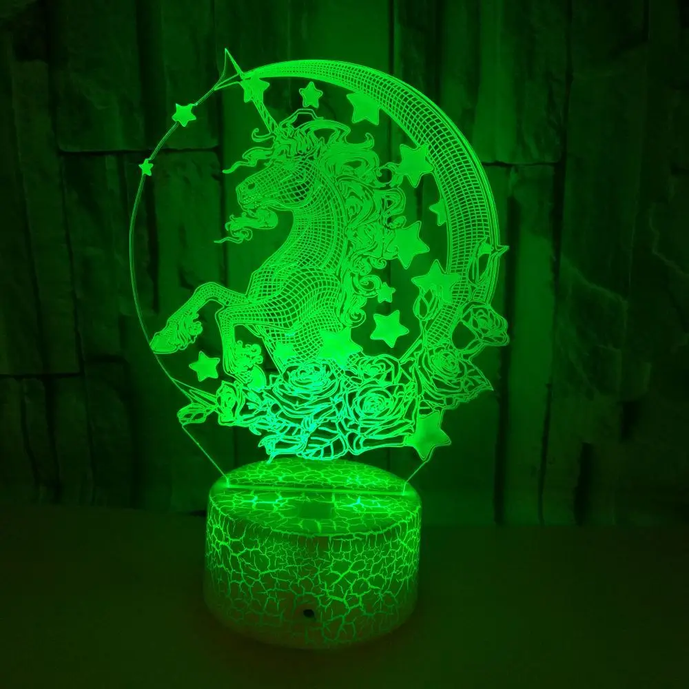 New Style Unicorn Colorful Touch 3D Night Lamp Crack 3D LED Stereo Visual Small Night Lamp 3D Lamp
New Style Unicorn Colorful Touch 3D Night Lamp Crack 3D LED Stereo Visual Small Night Lamp 3D Lamp