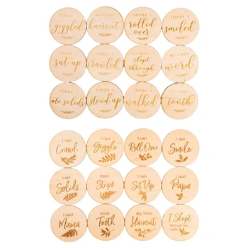 12 Pcs Baby Milestone Cards Wooden Commemorate Baby Birth Monthly Recording Cards Newborn Infant Shower Gifts DIY Tool
12 Pcs Baby Milestone Cards Wooden Commemorate Baby Birth Monthly Recording Cards Newborn Infant Shower Gifts DIY Tool