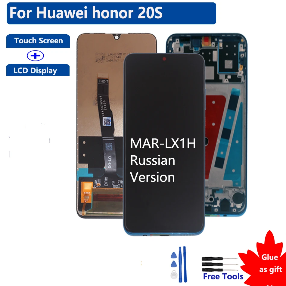 For Huawei Honor 20S MAR-LX1H Original Touch Screen LCD Display Digitizer Assembly For Huawei Honor 20S
For Huawei Honor 20S MAR-LX1H Original Touch Screen LCD Display Digitizer Assembly For Huawei Honor 20S