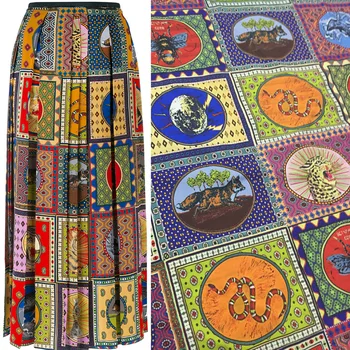 Spring and summer new catwalk tiger head series printing skirt dress fabric processing custom wholesale
Spring and summer new catwalk tiger head series printing skirt dress fabric processing custom wholesale