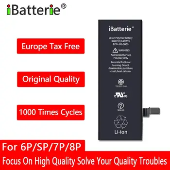 IBT Original Quality Battery for iPhone 6Plus 6S Plus 7Plus 8Plus replacement iP6P iPSP iP7P iP8P 5pcs/lot
IBT Original Quality Battery for iPhone 6Plus 6S Plus 7Plus 8Plus replacement iP6P iPSP iP7P iP8P 5pcs/lot