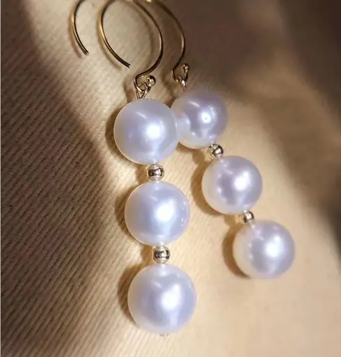 Natural round freshwater pearl Earrings Jewellery 14k Gold injection
Natural round freshwater pearl Earrings Jewellery 14k Gold injection