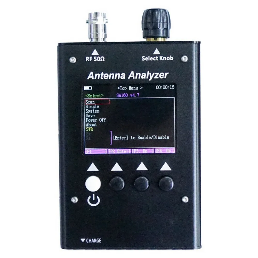 0.5-60MHz Antenna Analyzer Color Graphic Frequency Tester BNC Connector Two Way Radio Testing Ham ZRX V.S.W.R. Digital LCD TFT
0.5-60MHz Antenna Analyzer Color Graphic Frequency Tester BNC Connector Two Way Radio Testing Ham ZRX V.S.W.R. Digital LCD TFT