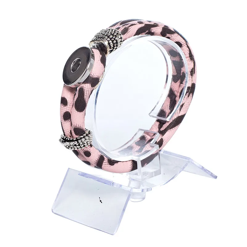 10pcs-lot-Interchangeable-Jewelry-New-PU-Leather-Charm-color-Bracelets-Fit-Snaps-Snap-Buttons-bracelet-21cm(4)