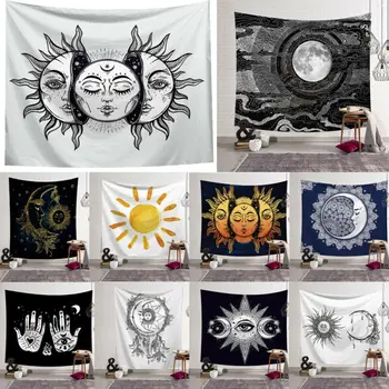 Hot Psychedelic Moon Sun Wall Hanging Beach Towel Art Nordic Tapestry Bohemian Polyester Mandala Pattern Blanket Home Decor
Hot Psychedelic Moon Sun Wall Hanging Beach Towel Art Nordic Tapestry Bohemian Polyester Mandala Pattern Blanket Home Decor