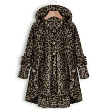 Leopard Plush Fleece Women Hooded Jackets Fashion Autumn Thin Soft Long Hoodie Coat Button Solid Loose Overcoat 2020
Leopard Plush Fleece Women Hooded Jackets Fashion Autumn Thin Soft Long Hoodie Coat Button Solid Loose Overcoat 2020