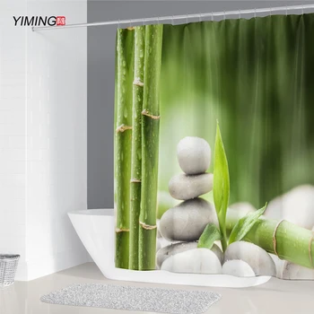 180x200 Bathroom Waterproof Shower Curtain Zen White Stone Green Bamboo Spa Printing Polyester Home Decor Curtain
180x200 Bathroom Waterproof Shower Curtain Zen White Stone Green Bamboo Spa Printing Polyester Home Decor Curtain