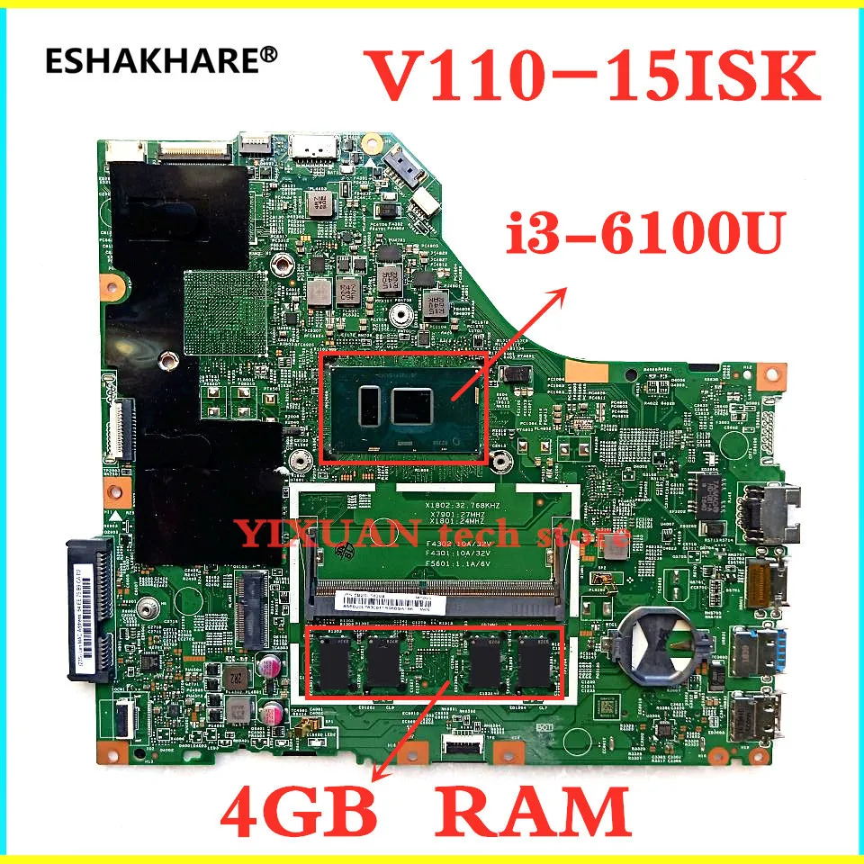 Системная плата для ноутбуков Lenovo MB 5B20L78374 V110 15ISK RAM 4G LV115SK 15277 1 448.08B01.0011