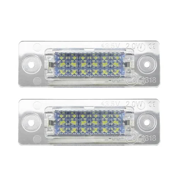 2Pcs/Pair 18 LED 2835 SMD License Plate Lights For Touran For Skoda Superb Golf 5 License lamp
2Pcs/Pair 18 LED 2835 SMD License Plate Lights For Touran For Skoda Superb Golf 5 License lamp