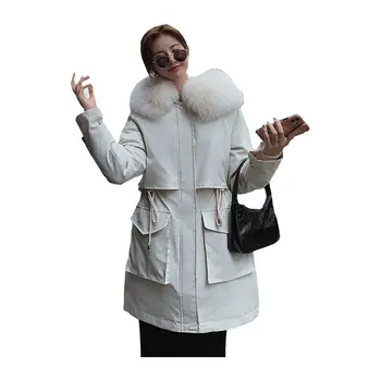 Women Long Winter Jacket Two Side Wear Hooded Fur Collar Windproof Down Jacket Oversize Cotton padded Parkas Outwear Coat
Women Long Winter Jacket Two Side Wear Hooded Fur Collar Windproof Down Jacket Oversize Cotton padded Parkas Outwear Coat