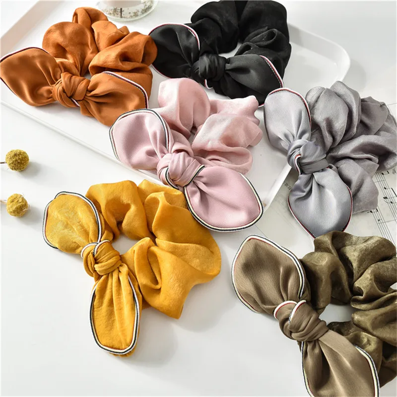 New Fashion Solid Color Bow Knotted Large Intestine Ring Hair Band Women Ribbon Elastic Head Rope Hair Accessories Hair Ornament
New Fashion Solid Color Bow Knotted Large Intestine Ring Hair Band Women Ribbon Elastic Head Rope Hair Accessories Hair Ornament