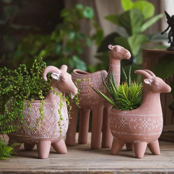 Animal Goat Ram Camel Terracotta Statue Decoration Flowr Pot Garden Home Living Room Balcony Desktop Onament Furnishings Vase
Animal Goat Ram Camel Terracotta Statue Decoration Flowr Pot Garden Home Living Room Balcony Desktop Onament Furnishings Vase
