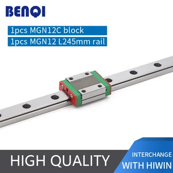 free shipping cnc linear motion MGN12 245mm + MGN12C block standard ball bearing steel Linear Guides
free shipping cnc linear motion MGN12 245mm + MGN12C block standard ball bearing steel Linear Guides