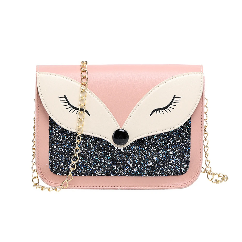 Women Mini PU Shoulder Bag Causel Fox Chain Messenger Bags with Sequin Glitter Fashion Totes Shopping Packet for Teenage Girls
Women Mini PU Shoulder Bag Causel Fox Chain Messenger Bags with Sequin Glitter Fashion Totes Shopping Packet for Teenage Girls