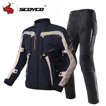 Clearance SCOYCO Chaqueta Moto Motorcycle Jacket Waterproof jaqueta Motocross Jacket Racing Riding Jacket For Winter JK83 P018