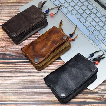 Wash Cowhide Hand-painted Color To Make Old Multifunctional Simple Driver's License Hasp Key Bag
Wash Cowhide Hand-painted Color To Make Old Multifunctional Simple Driver's License Hasp Key Bag