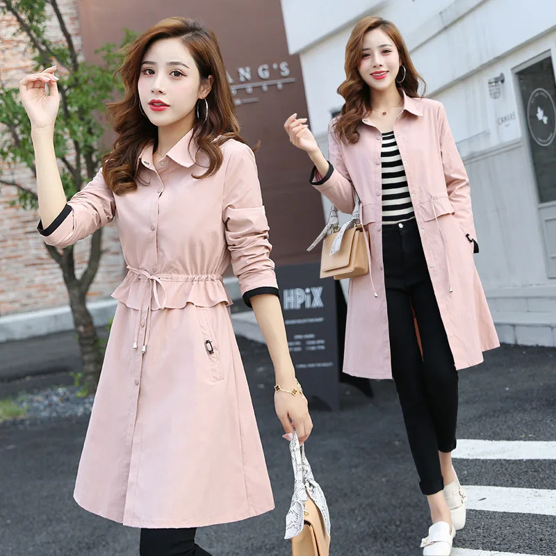 Trench Coat Women's Mid-length 2019 New Style Spring And Autumn Korean-style Elegant Coat Early Autumn WOMEN'S Dress Thin Overco
Trench Coat Women's Mid-length 2019 New Style Spring And Autumn Korean-style Elegant Coat Early Autumn WOMEN'S Dress Thin Overco