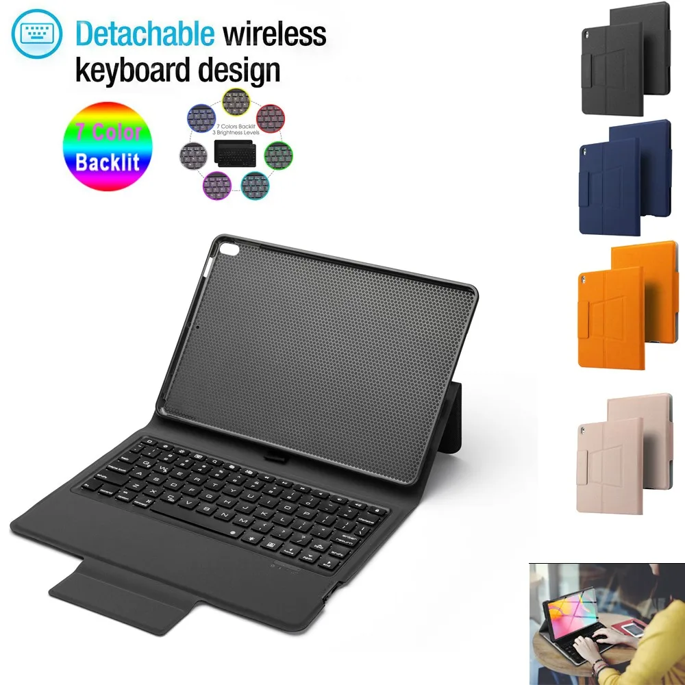 Популярная Bluetooth клавиатура для iPad Pro 10 5 дюймов 2017 и Air дюйма 2019 чехол с держателем