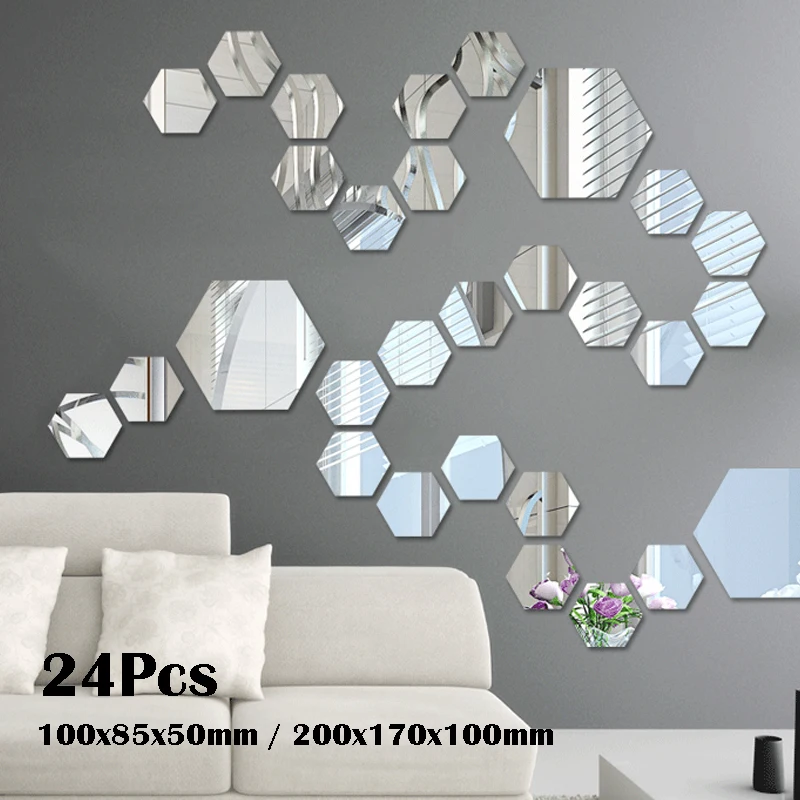 24 PCS Wall Sticker Hexagon Removable Acrylic Mirror Setting Wall Sticker Decal for Home Living Room Bedroom Decor Stickers
24 PCS Wall Sticker Hexagon Removable Acrylic Mirror Setting Wall Sticker Decal for Home Living Room Bedroom Decor Stickers