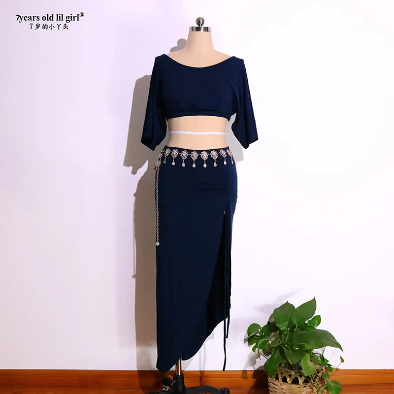 New Sexy Modal Rayon Cotton Short Sleeves+2pcs Practice Suit For Women Belly Dance Set Top+Skirt CKK08
New Sexy Modal Rayon Cotton Short Sleeves+2pcs Practice Suit For Women Belly Dance Set Top+Skirt CKK08