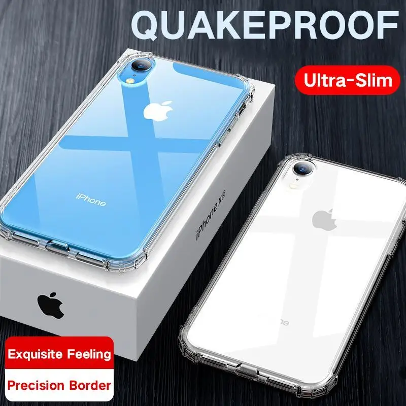 Shockproof Case For iPhone 11 Pro Max X XS Max Transparent TPU Soft Clear Shell For iPhone XR Ultra Thin Phone Back Cover
Shockproof Case For iPhone 11 Pro Max X XS Max Transparent TPU Soft Clear Shell For iPhone XR Ultra Thin Phone Back Cover