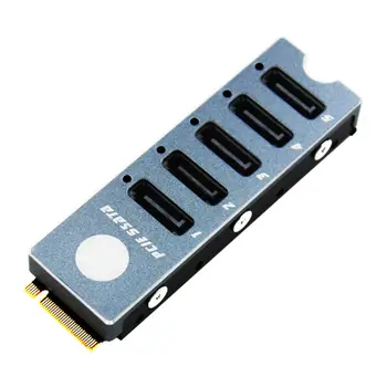 5 Port SATA3 SATA Disk Array Card + Radiator for M Cooling Fan 2 Nvme PCI-E 3.0 to 5x SATA 16G High Speed X6HA
5 Port SATA3 SATA Disk Array Card + Radiator for M Cooling Fan 2 Nvme PCI-E 3.0 to 5x SATA 16G High Speed X6HA