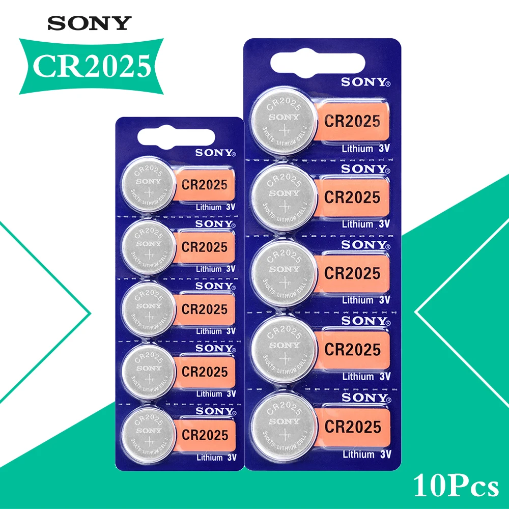 10PCS FOR SONY Original CR2025 Button Cell Batteries cr 2025 DL2025 LM2025 3V Lithium Coin Battery For Watch Weight Scale
10PCS FOR SONY Original CR2025 Button Cell Batteries cr 2025 DL2025 LM2025 3V Lithium Coin Battery For Watch Weight Scale