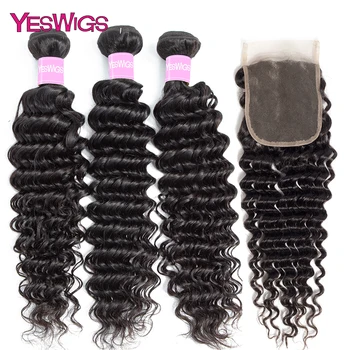 Yeswigs Deep Wave Bundles With Closure Brazilian Hair Weave Bundles With Closure Human Hair Bundles With Closure Hair Extension
Yeswigs Deep Wave Bundles With Closure Brazilian Hair Weave Bundles With Closure Human Hair Bundles With Closure Hair Extension