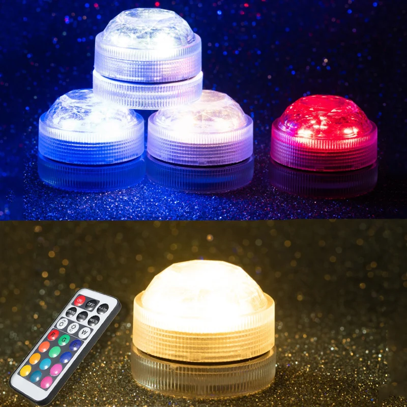Mini RGB LED Light Bulb Button Battery Round Candle Bulb Underwater Lamp With Remote Control Waterproof lamps Submersible Lights
Mini RGB LED Light Bulb Button Battery Round Candle Bulb Underwater Lamp With Remote Control Waterproof lamps Submersible Lights