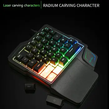 One-Handed Mechanical Gaming Keyboard RGB Backlit Portable Mini Gaming Keypad Game Controller
One-Handed Mechanical Gaming Keyboard RGB Backlit Portable Mini Gaming Keypad Game Controller