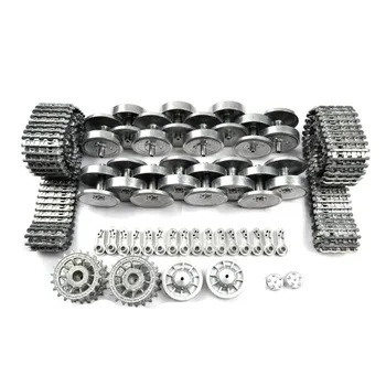 Metal Silver Tracks Sprockets Early with Metal Caps Idler Wheels with Bearings for Heng Long 3818 3818-1 1/16 1:16 RC Tiger 1 Ta 
Metal Silver Tracks Sprockets Early with Metal Caps Idler Wheels with Bearings for Heng Long 3818 3818-1 1/16 1:16 RC Tiger 1 Ta