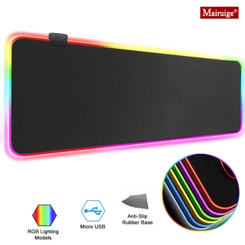 Mairuige DIY Custom RGB Mouse Pad Black Gaming Computer LED Mouse Pad XXL Gamer Large Desk Pad with Backlight 90x40mm Keyboard
Mairuige DIY Custom RGB Mouse Pad Black Gaming Computer LED Mouse Pad XXL Gamer Large Desk Pad with Backlight 90x40mm Keyboard