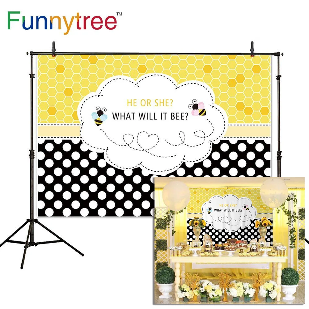 Фон для фотосъемки Funnytree с изображением пчелы и меда мальчиков девочек |
