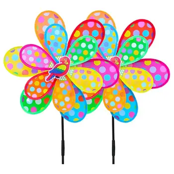 2pcs Colorful Windmill Double Layers Funny Plastic Large Windmill Kid Toy Dots Garden Decorative Windmill for Outdoor (Colorful)
2pcs Colorful Windmill Double Layers Funny Plastic Large Windmill Kid Toy Dots Garden Decorative Windmill for Outdoor (Colorful)