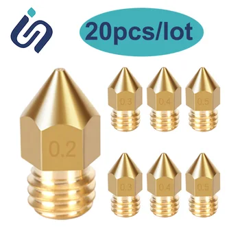 20pcs 3D Printer Extruder Nozzle Print Head 0.2/0.3/0.4/0.5/0.6/0.8/1mm for 3D Printer Creality CR-10 Ender3 Mixe Nozzle MK7 MK8
20pcs 3D Printer Extruder Nozzle Print Head 0.2/0.3/0.4/0.5/0.6/0.8/1mm for 3D Printer Creality CR-10 Ender3 Mixe Nozzle MK7 MK8