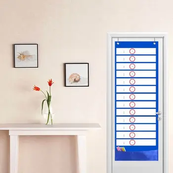 Classroom Pocket Chart 13+1 Pocket Daily Schedule Pocket Chart 26 Double-Sided Reusable Dry-Eraser Cards For Office 
Classroom Pocket Chart 13+1 Pocket Daily Schedule Pocket Chart 26 Double-Sided Reusable Dry-Eraser Cards For Office