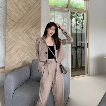 Korean Women Suits Sexy Pant Suits for Women Tailleur Femme Short Blazer Set Conbinaison Femme Ropa Traje Mujer
Korean Women Suits Sexy Pant Suits for Women Tailleur Femme Short Blazer Set Conbinaison Femme Ropa Traje Mujer