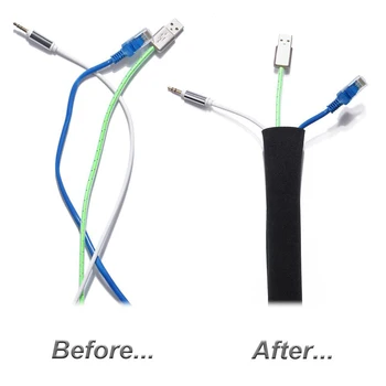 Cable Concealer Management Sleeve Wire Organizer for TV Computer Fridge Neoprene Cord Cover Cable Protector Zipper Design 50cm
Cable Concealer Management Sleeve Wire Organizer for TV Computer Fridge Neoprene Cord Cover Cable Protector Zipper Design 50cm