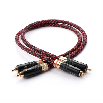 1 pair High Quality Hifi Audio Pure Copper HiFi Audio cable RCA interconnect cable with WBT-0144 RCA connector plug
1 pair High Quality Hifi Audio Pure Copper HiFi Audio cable RCA interconnect cable with WBT-0144 RCA connector plug