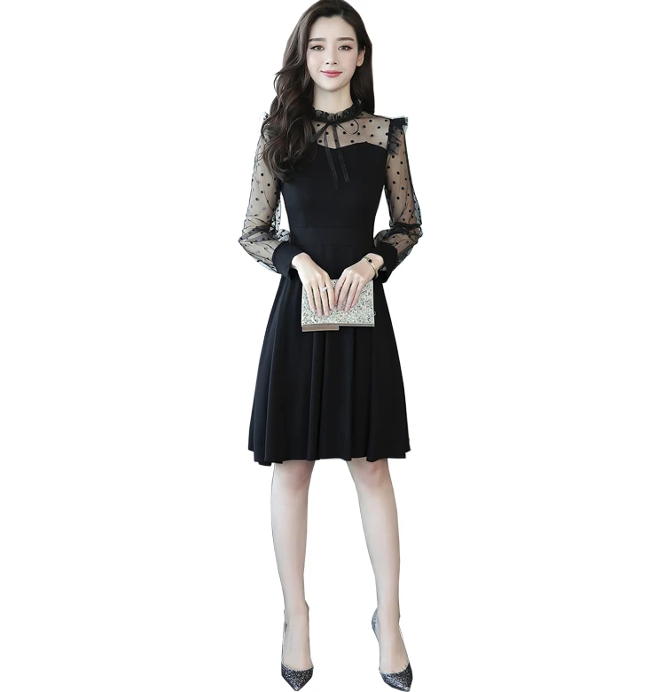 2019 New Women dress Full Sleeve Mesh Render Season Long In Rome Dresses White Black 9104
2019 New Women dress Full Sleeve Mesh Render Season Long In Rome Dresses White Black 9104