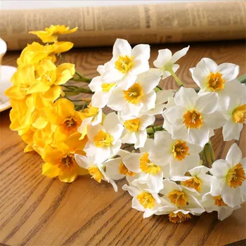 18pcs Artificial Narcissus Flowers Simulation Silk white/yellow Daffodils for Home Decoration Wedding Party Centerpieces Flower
18pcs Artificial Narcissus Flowers Simulation Silk white/yellow Daffodils for Home Decoration Wedding Party Centerpieces Flower