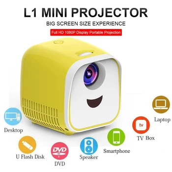 Mini Projector 480X320P Home Full Hd Led Film Projector L1 Video Projector Eu Plug White + Yellow
Mini Projector 480X320P Home Full Hd Led Film Projector L1 Video Projector Eu Plug White + Yellow