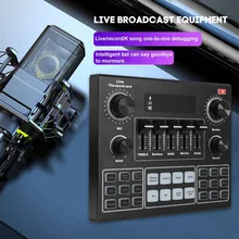 V9 DJ Bluetooth-compatible Sound Card USB Headset Microphone Webcast Live Streaming Sound Card Phone Computer Singing Sound Card
V9 DJ Bluetooth-compatible Sound Card USB Headset Microphone Webcast Live Streaming Sound Card Phone Computer Singing Sound Card